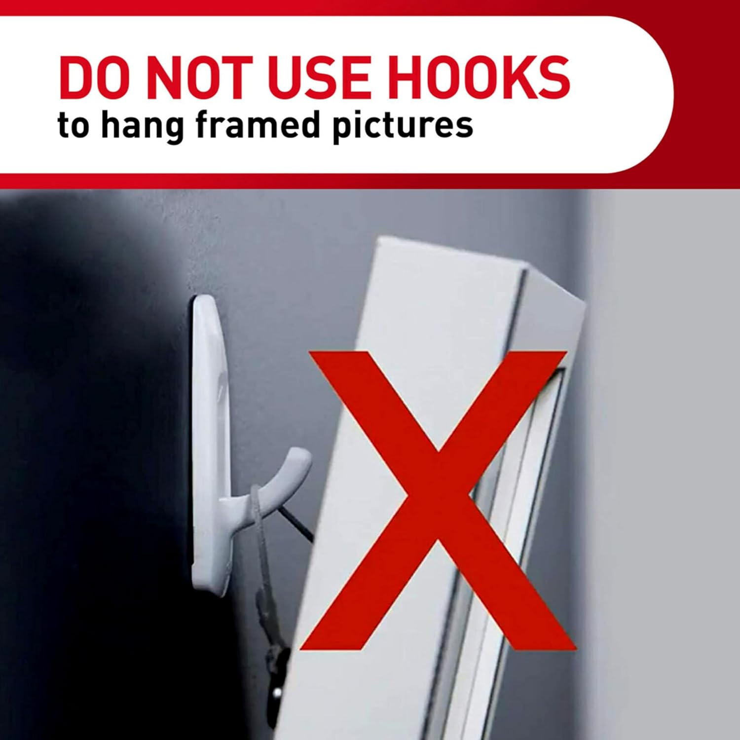 Command 5 lb Large Utility Hooks. 14 Hooks and 16 Strips. Damage-Free Hanging Wall Hook with Adhesive Strips. No Tools Required. Great for Home Kitchen Office Organization - Image 9