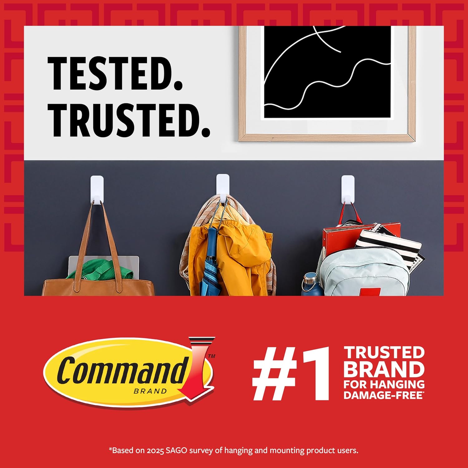 Command General Purpose Variety Kit. Hangs Up to 19 Items. Organize Damage-Free - Image 10